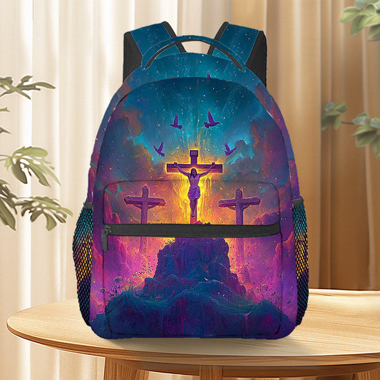 Divine Power Jesus Cross Prayer Backpack Drawstring