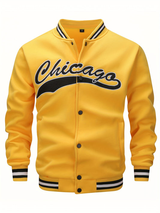 Chicago Style Baseball Jacket Men