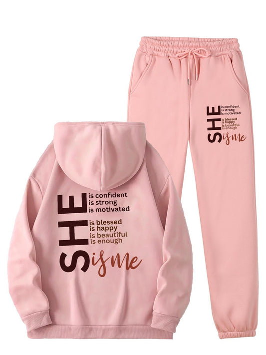 Fleece Lined Hoodie and Sweatpants Set