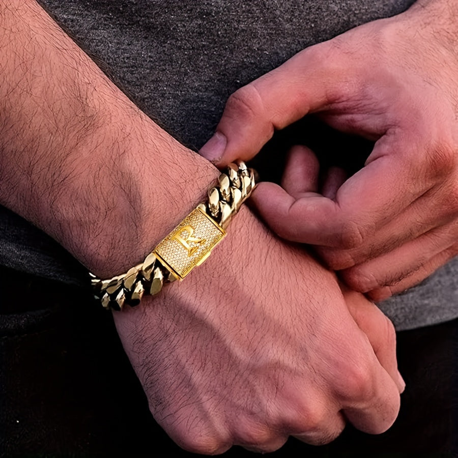 2 Pcs Miami Cuban Link Chain Set For Men