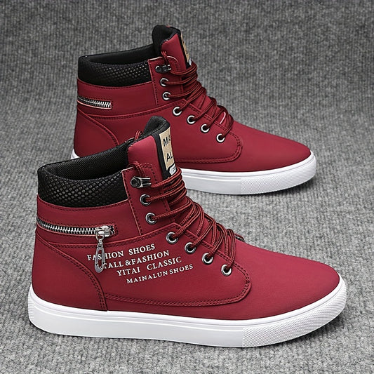 Mainalun Mens High Top Skateboard Shoes Durable Anti Skid