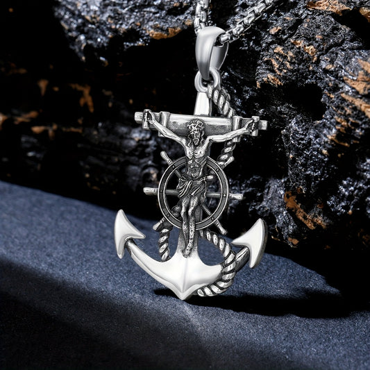 Jesus Necklace for Men and Women 925 Sterling Silver
