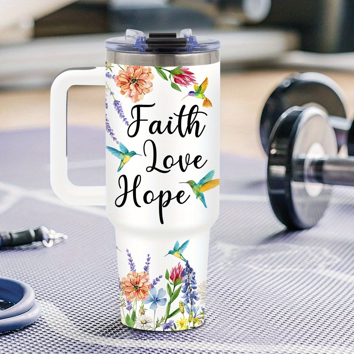 Hummingbird Tumbler Stainless Steel Insulated Travel Mug