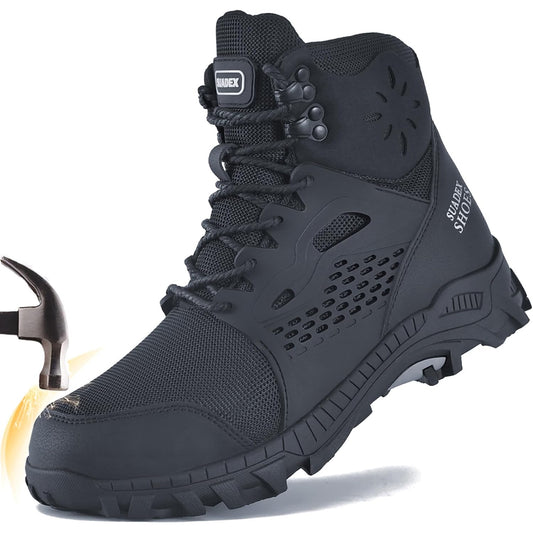Lightweight Steel Toe Safety Boots Waterproof Construction