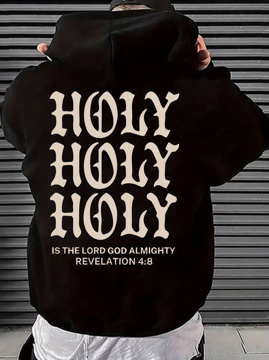 Hooded Geometric Print Hoodie For Men Spring Fall Season