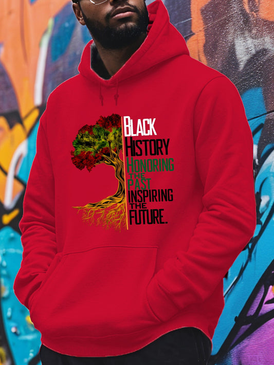 Honoring History Graphic Mens Long Sleeve Cozy Hoodie