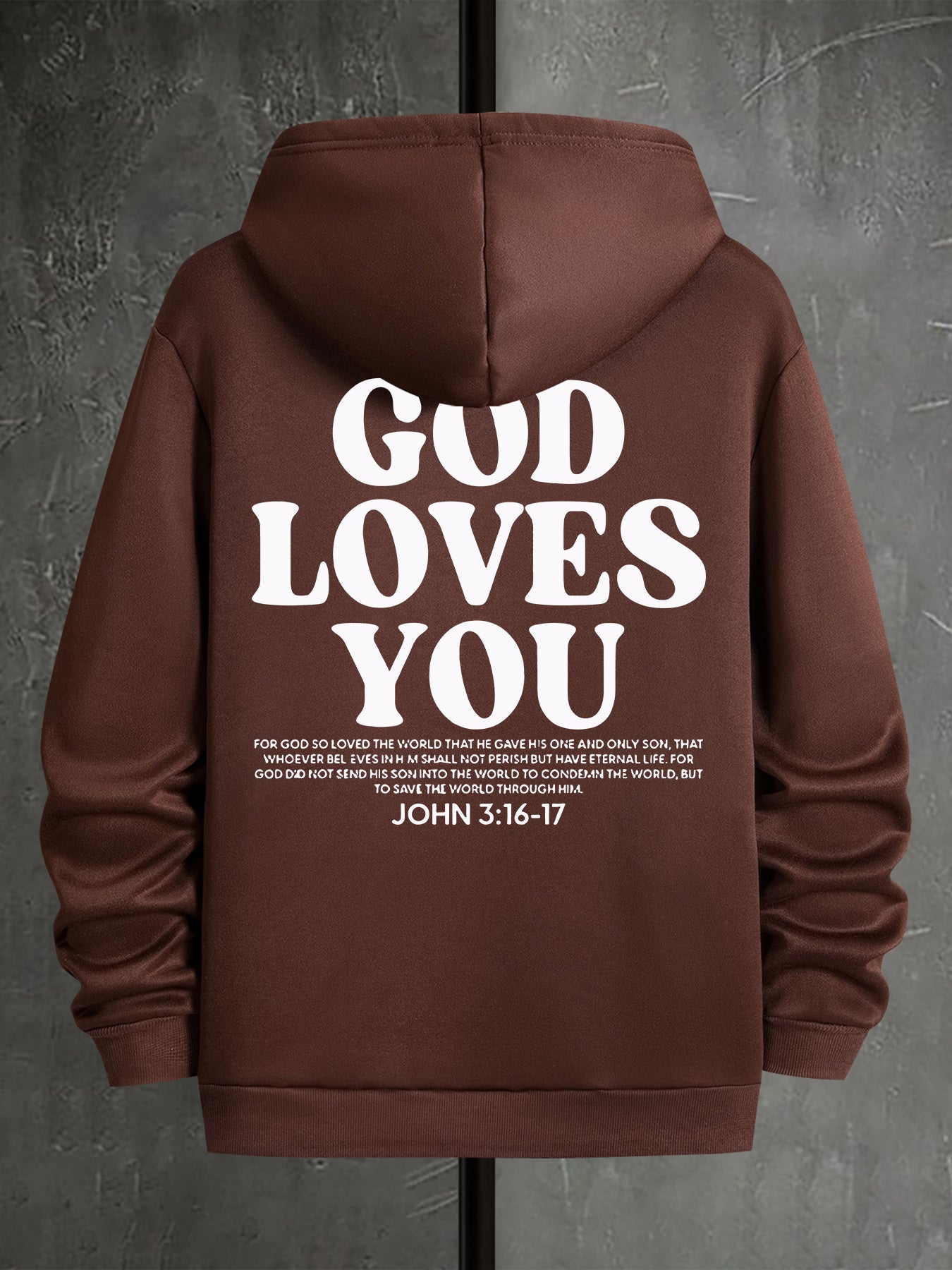 Men Polyester Hooded Sweatshirt With Geometric Printed Hood
