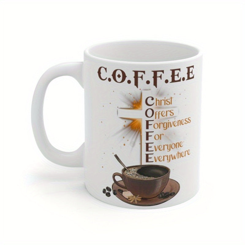 Christian Coffee Mugs Jesus Forgiveness Bible Verse Gift
