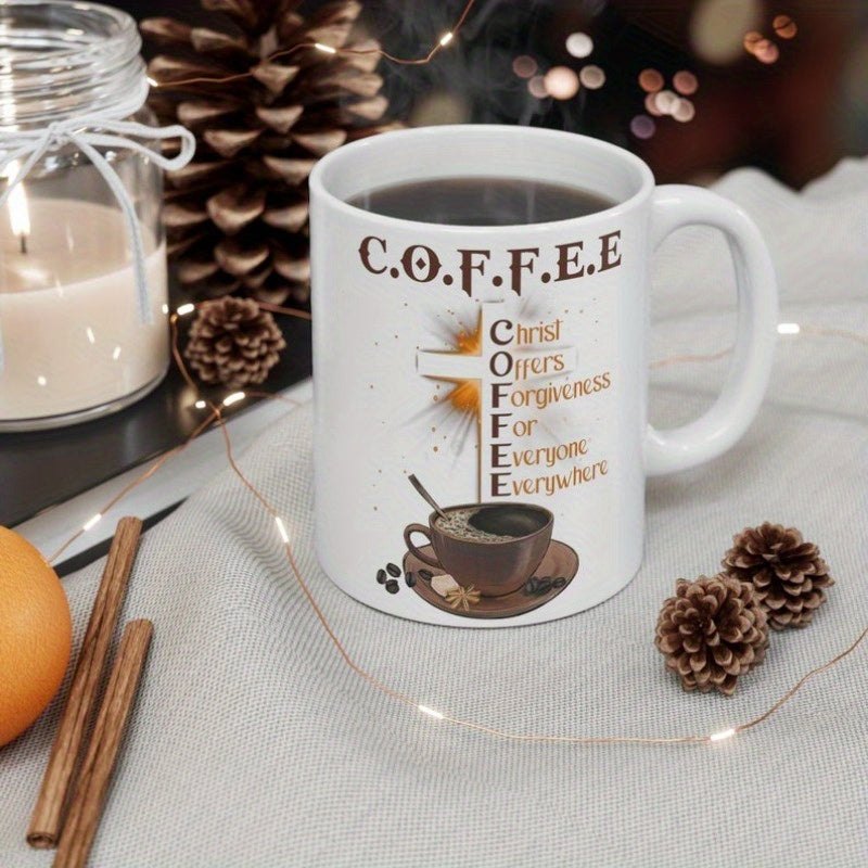 Christian Coffee Mugs Jesus Forgiveness Bible Verse Gift