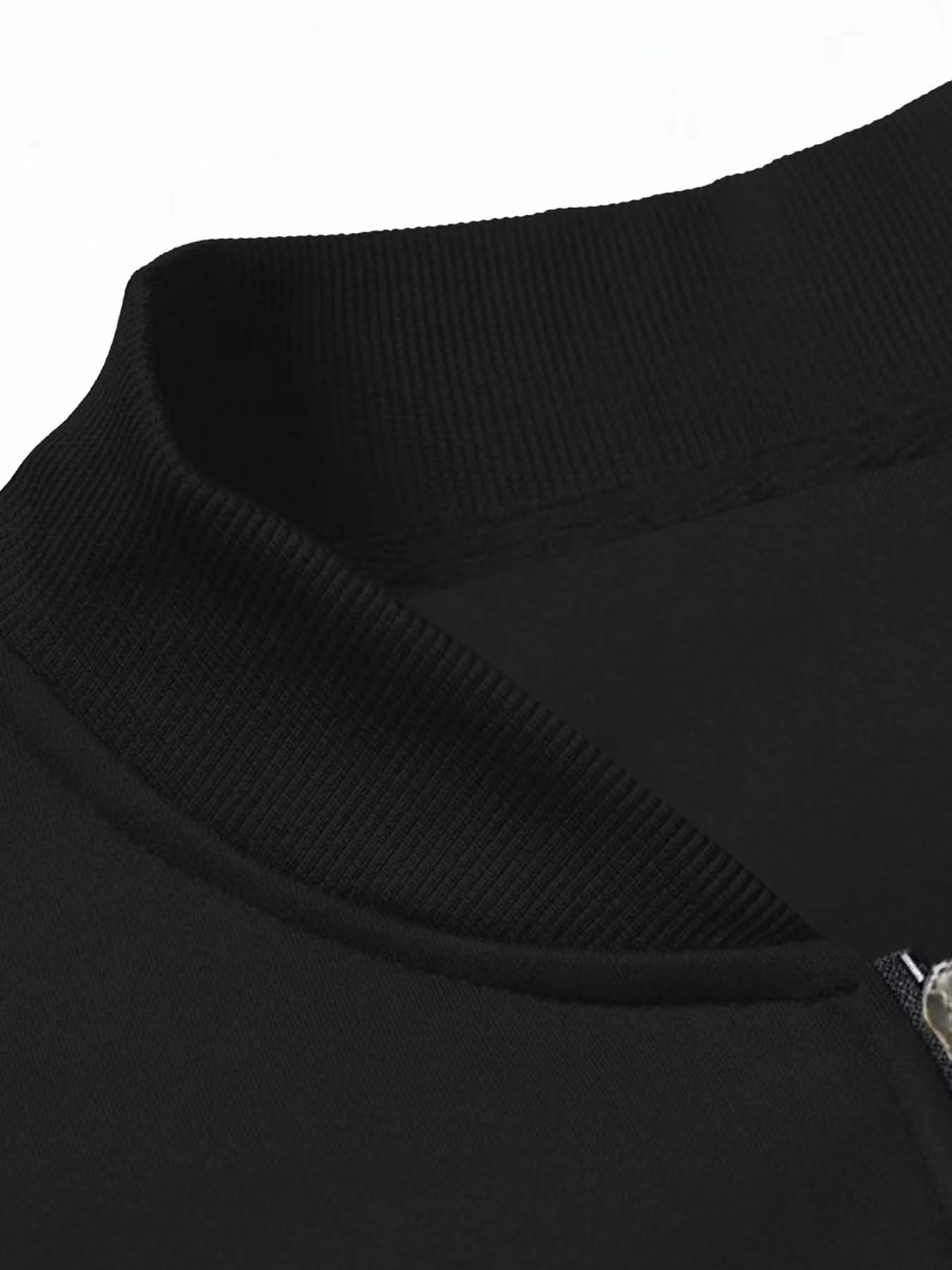 Men's Trendy Shield Print Casual Jacket With Stand Collar