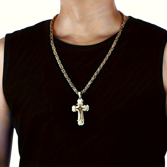 Creative Men's Stainless Steel Necklace and Bracelet Set