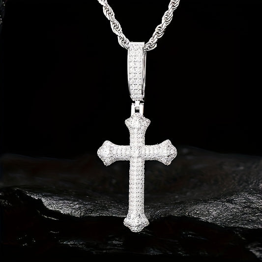 Exquisite S925 Sterling Silver Moissanite Pendant Necklace Elegant 18K Gold Plated