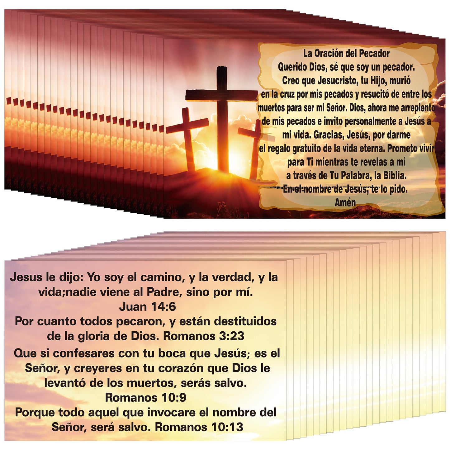 Christian Gospel  Tracts Cards in Spanish (en español)