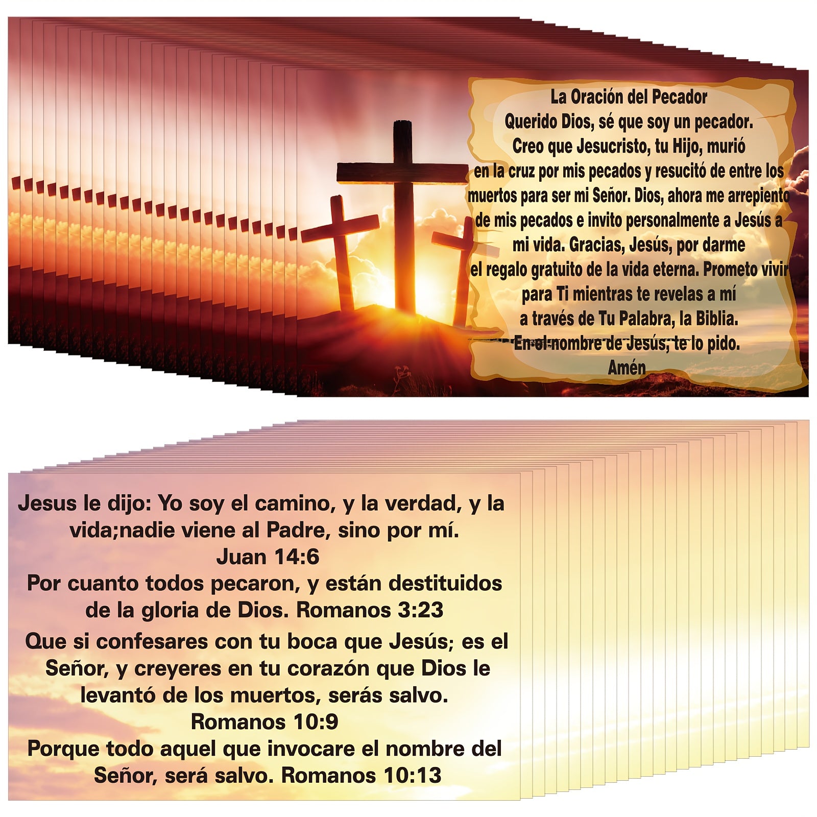 Christian Gospel  Tracts Cards in Spanish (en español)