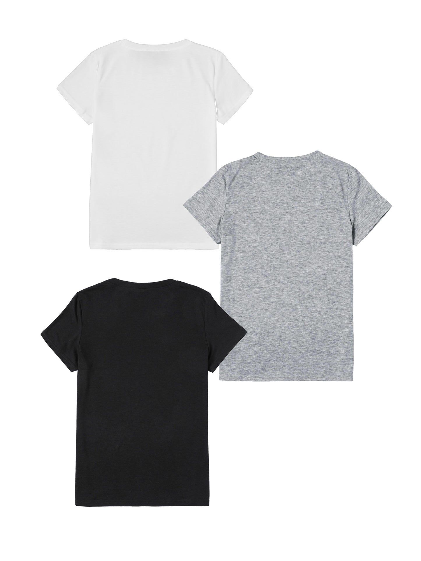Women Crew Neck Letter Print T Shirt Multipack Casual