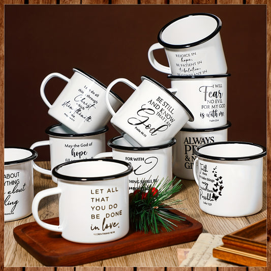 Christian Enamel Mugs With Handle Inspirational Christian Gifts