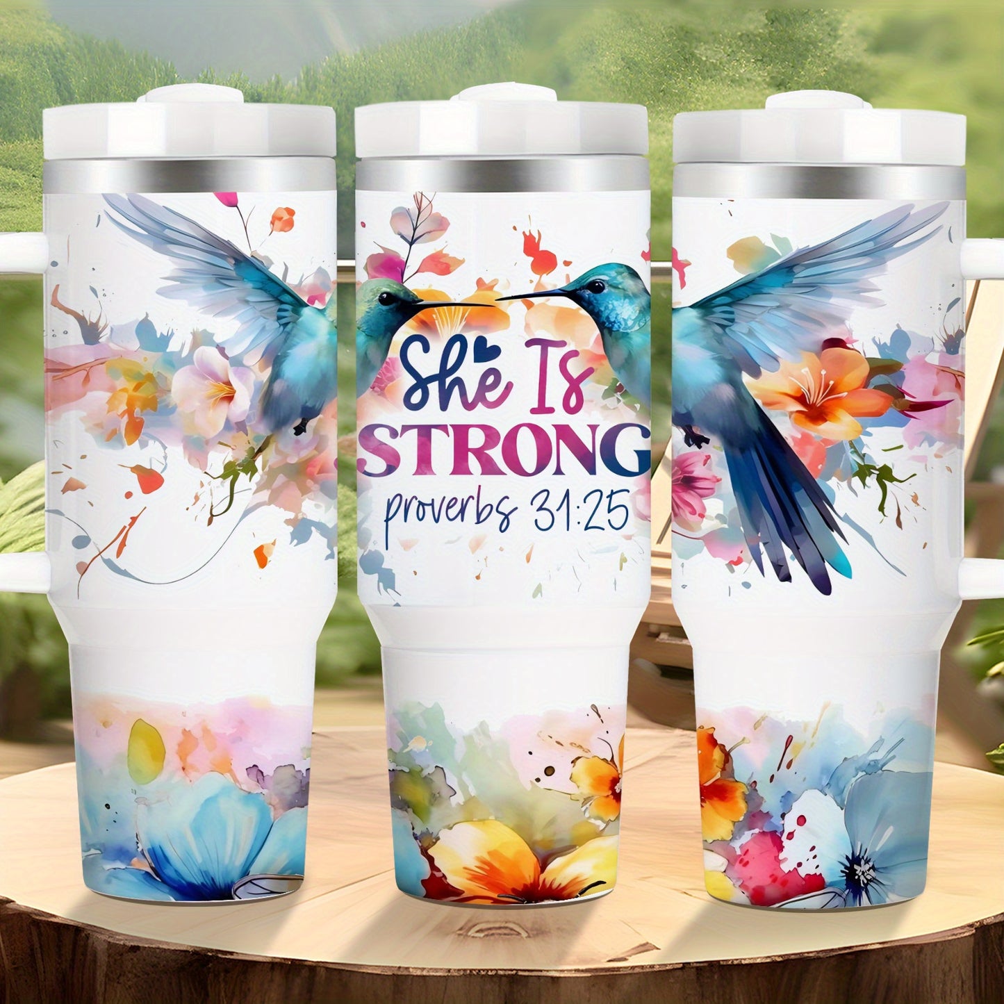 Mikenda Vacuum Insulated Mug Double Wall Stainless Steel Tumbler