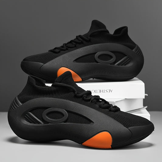 Divine Power Breathable Knit Slip On Sneakers For Men