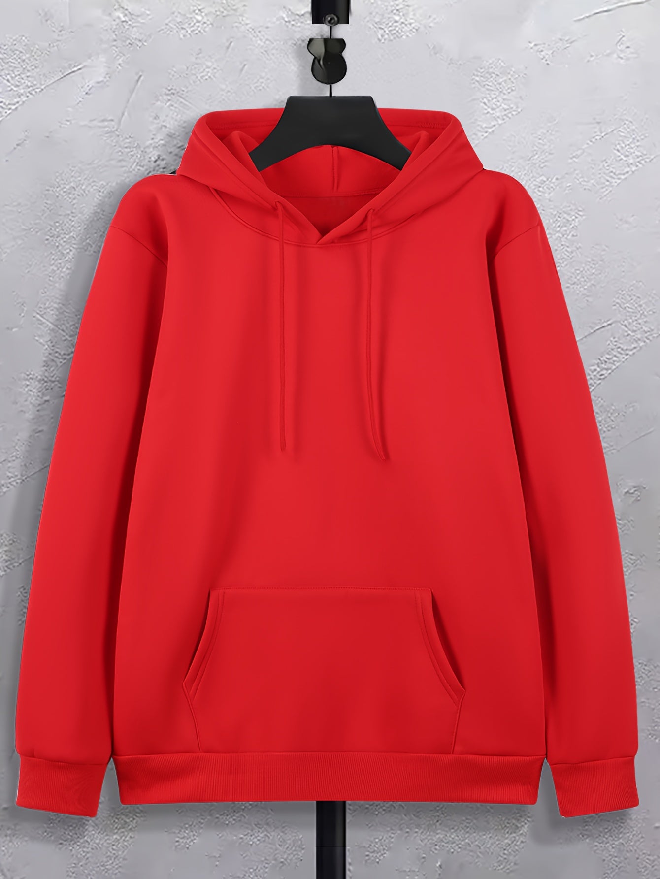Mens Vintage Letter Print Hoodie Casual Streetwear Pullover