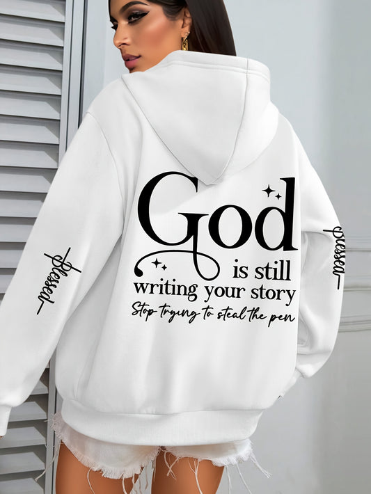 GOD Slogan Hoodie Pullover Hooded Sweatshirt Casual IHDP