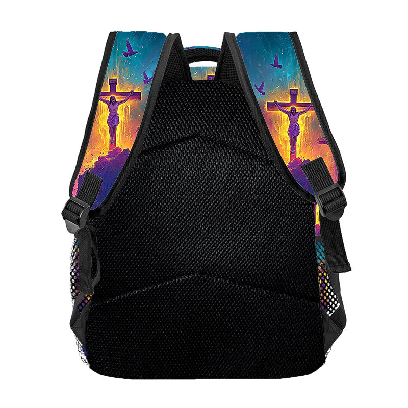 Divine Power Jesus Cross Prayer Backpack Drawstring