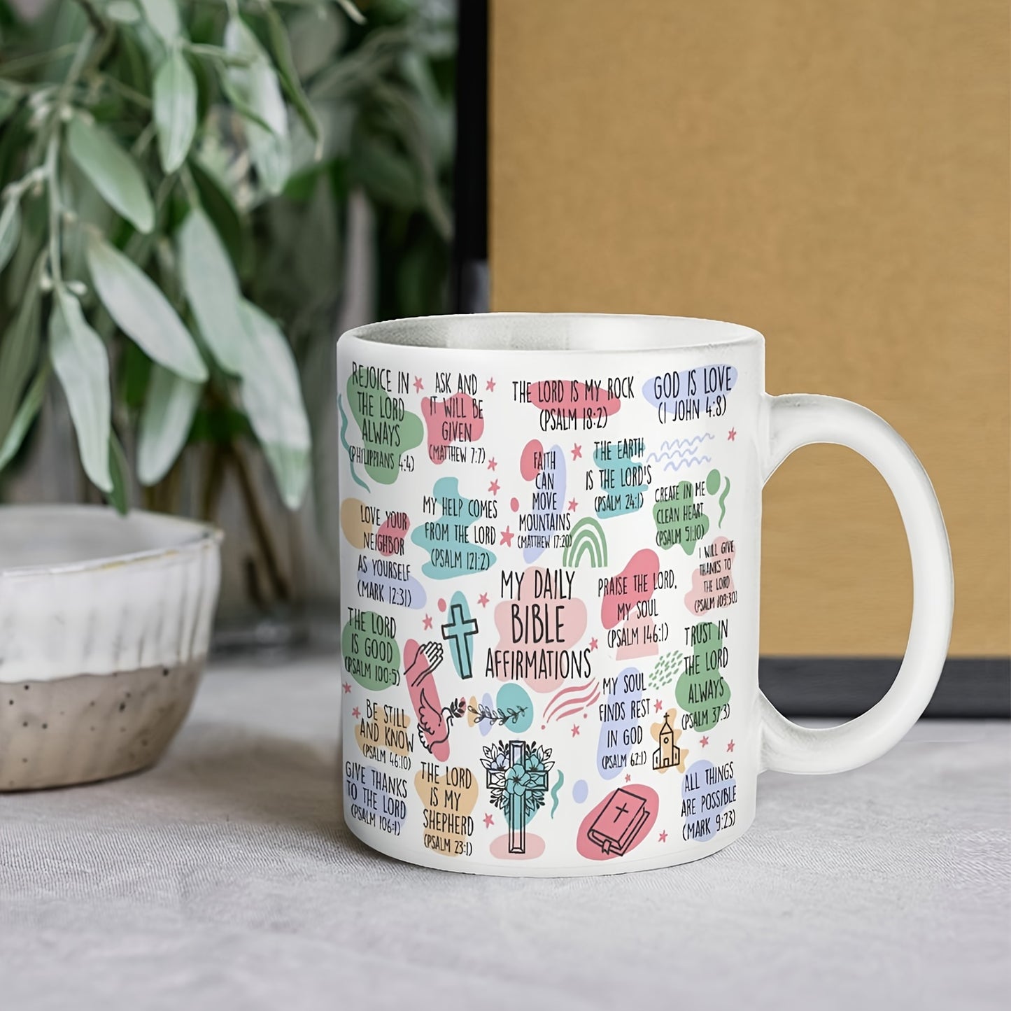 11oz Ceramic Bible Affirmation Mug