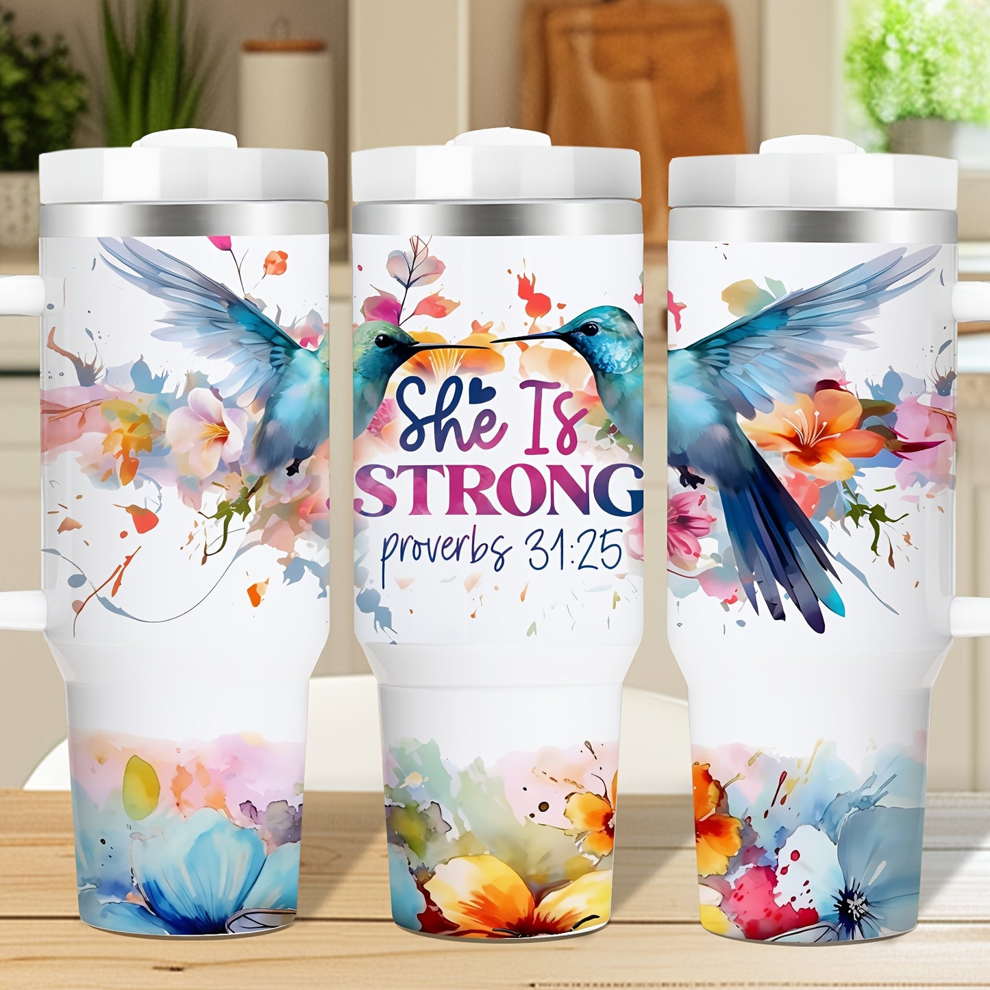 Mikenda Vacuum Insulated Mug Double Wall Stainless Steel Tumbler