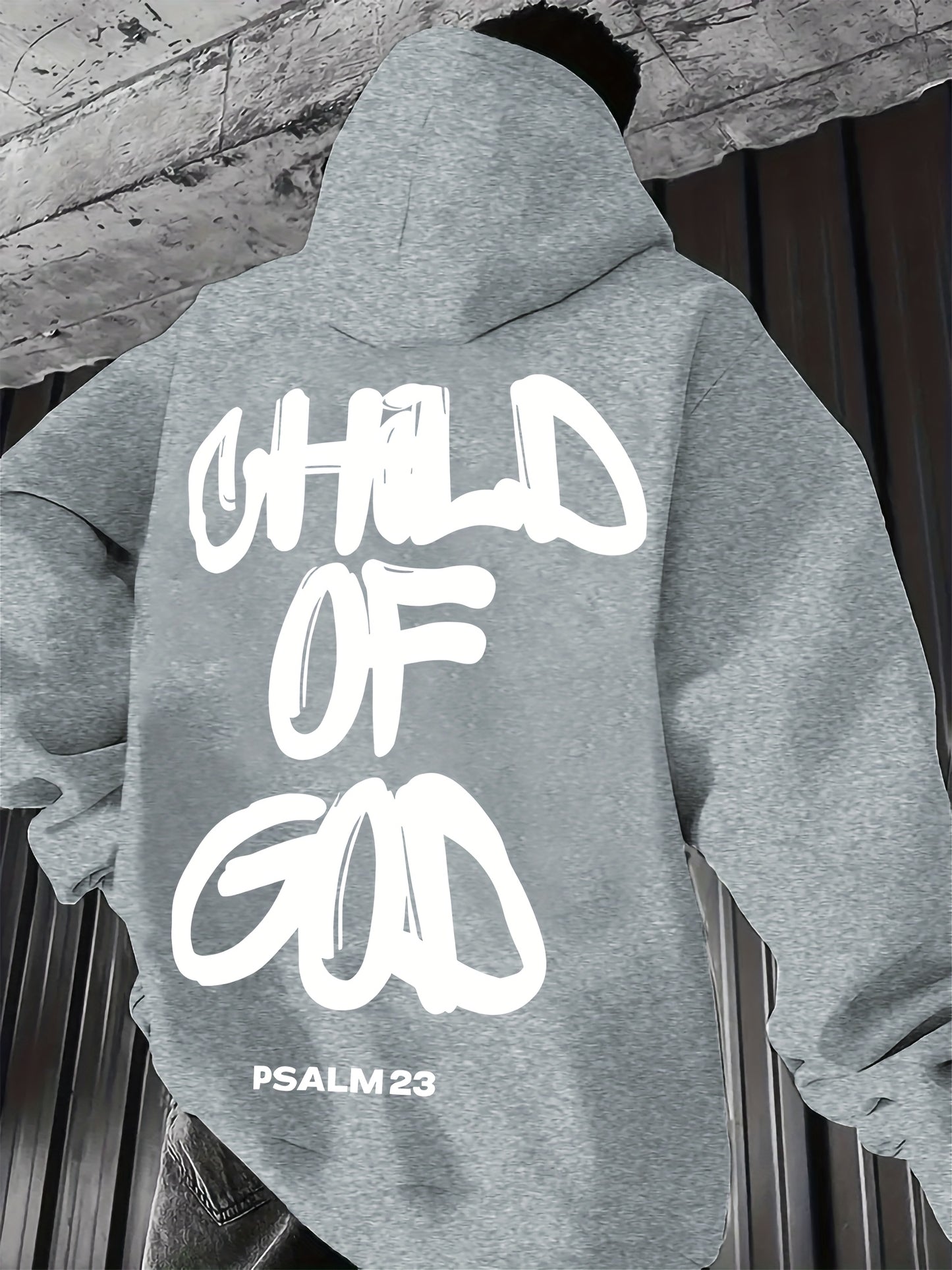 In His Divine Power Comfortable Print Hoodie For Men
