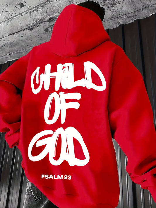 In His Divine Power Comfortable Print Hoodie For Men
