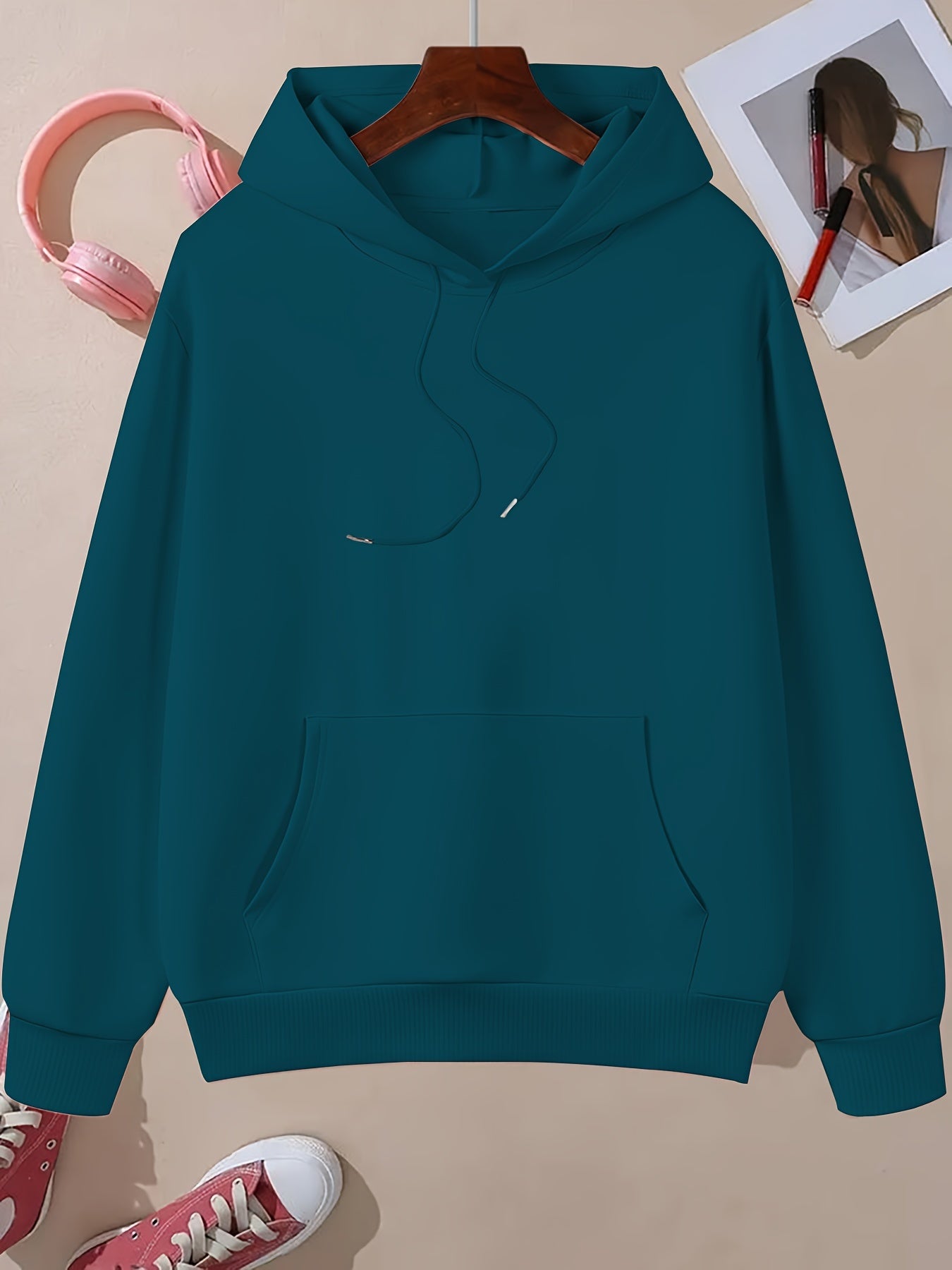 IHDP Alphabet Pattern Hoodie Women Casual Sweater Edition