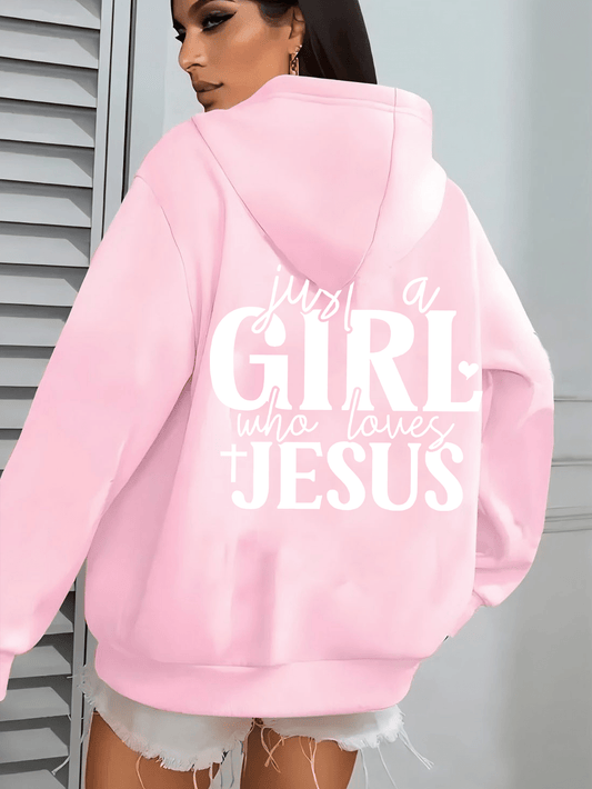 St Patricks Day Hooded Jacket Just A Who Loves Jesus Print