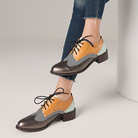 Women's Lace Up Oxford Dress Shoes Wingtip