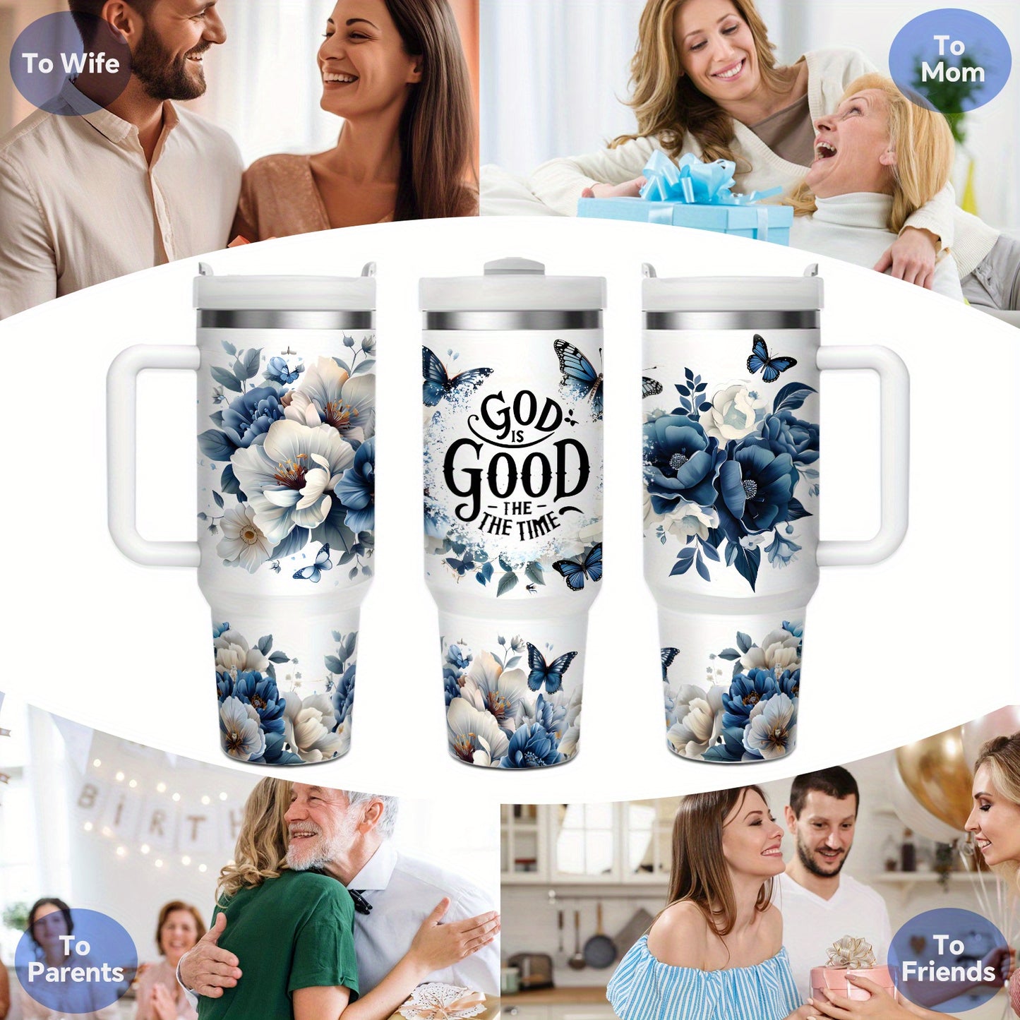 God Is Good Time Insulated Stainless Steel Thermos Bottle
