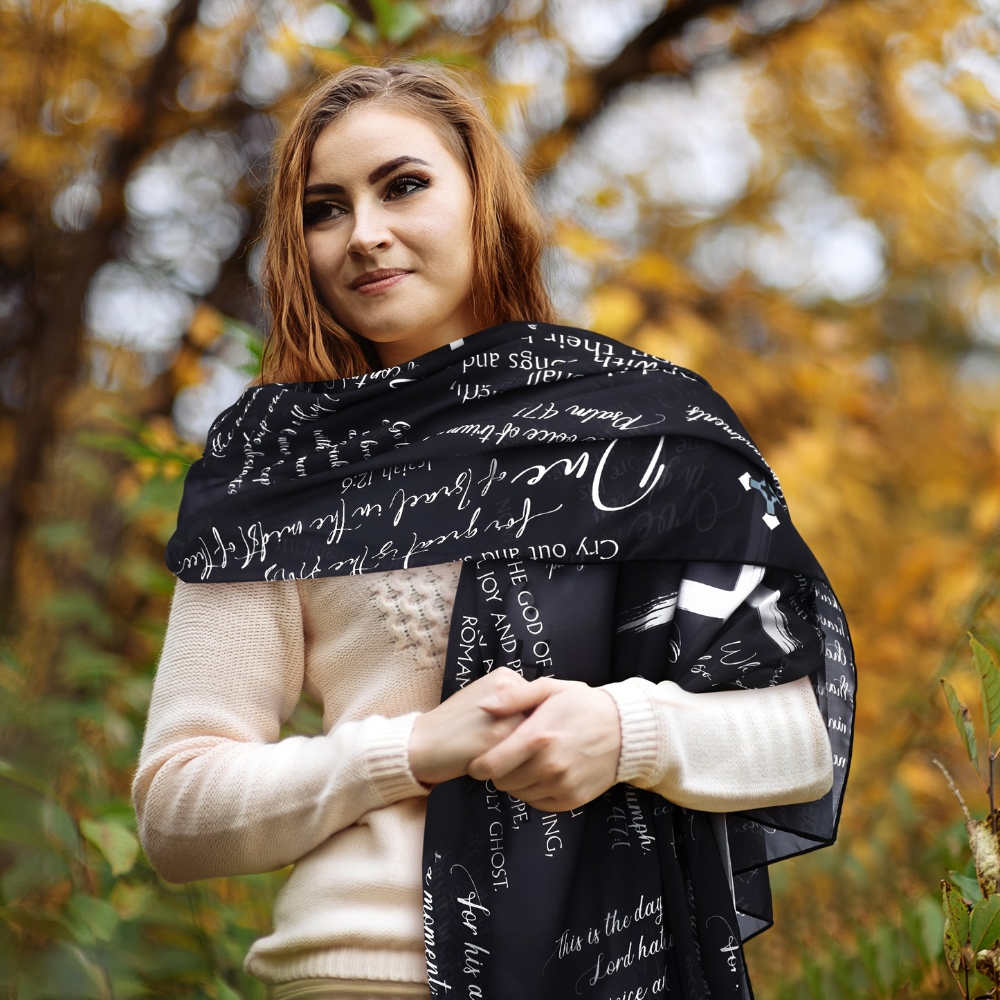 Christian Prayer Shawl for Women with Bible Verse