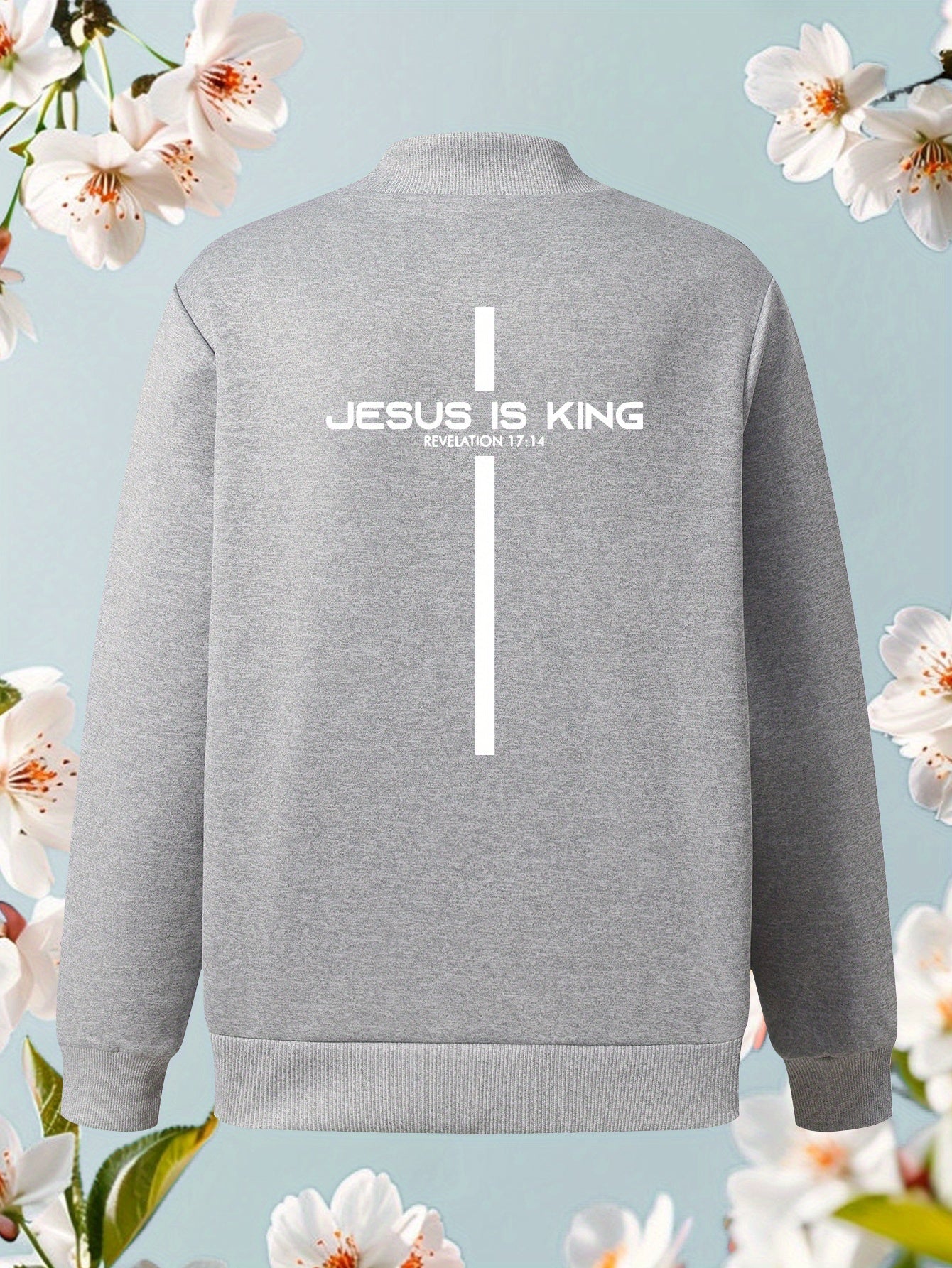 In His Divine Power Jesus Is King Bomber Jacket Casual
