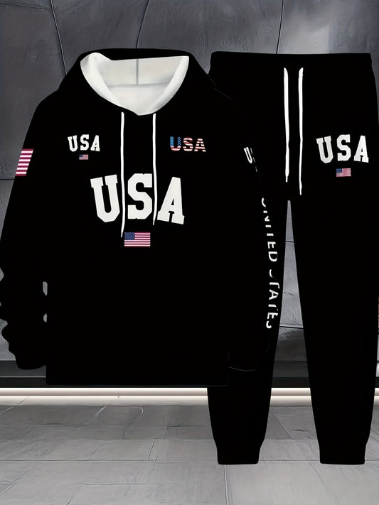 In His Divine Power Mens New York Printed Hoodie Tracksuit