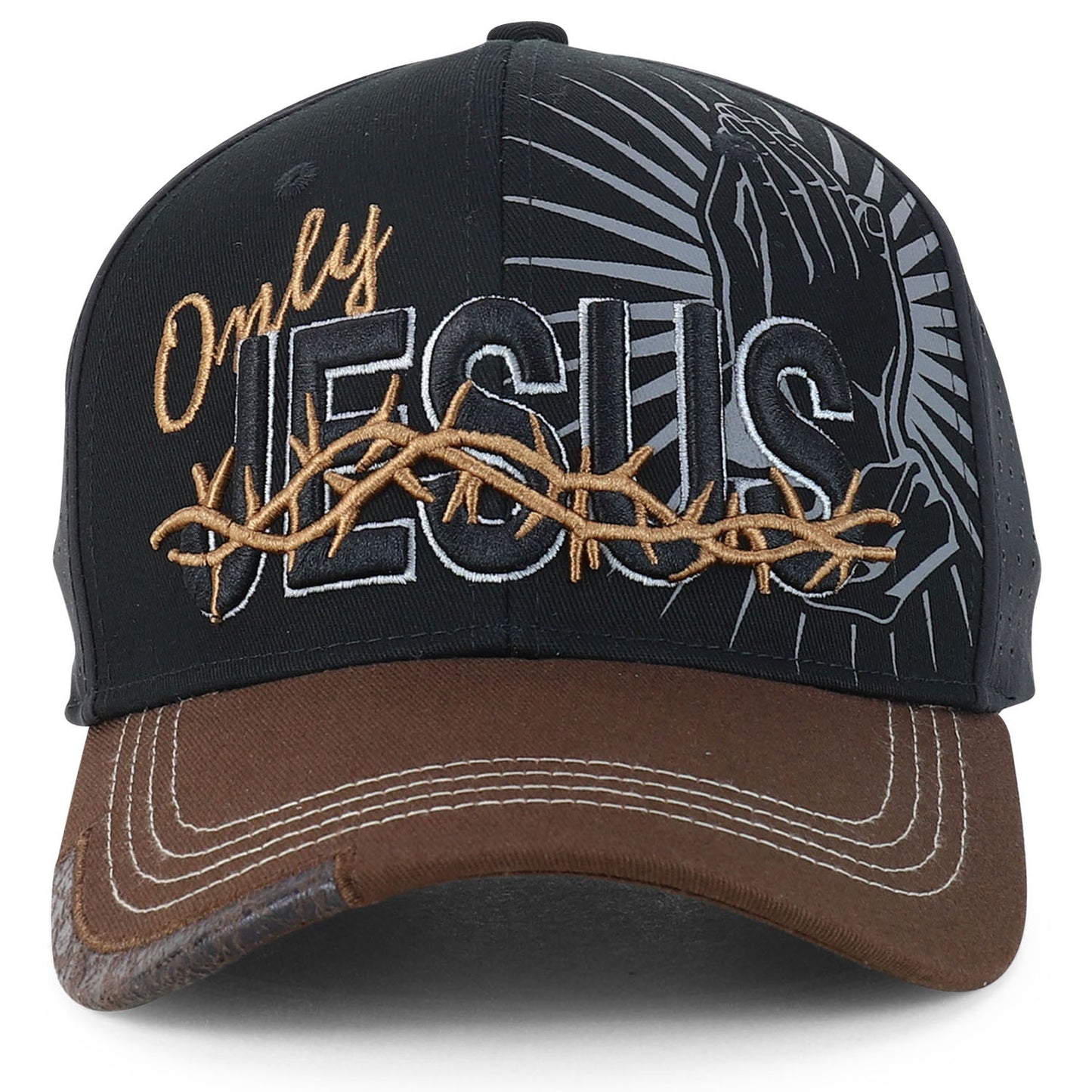Trendy Apparel Shop Jesus Praying Hand Embroidered Christian Cap