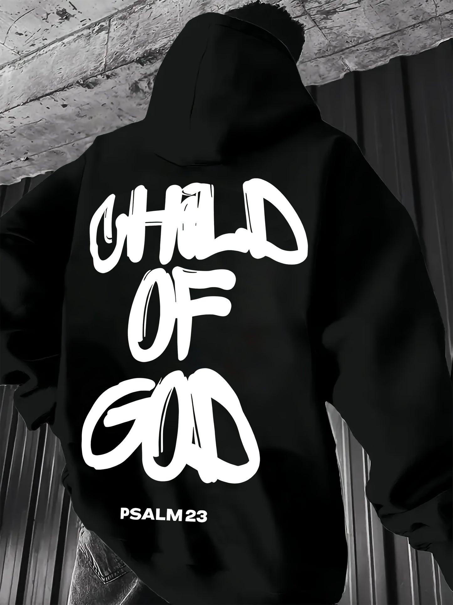 In His Divine Power Comfortable Print Hoodie For Men