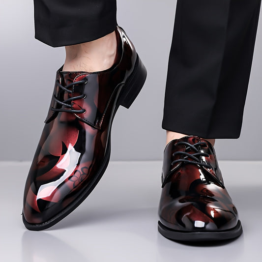 Derby Shoes Men's Soft Sole British Style Groom's Shoes