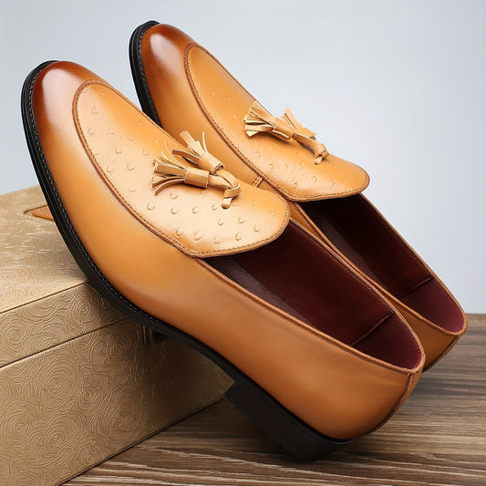 Slip-on Loafers Pointed Toe Rubber Sole for Men