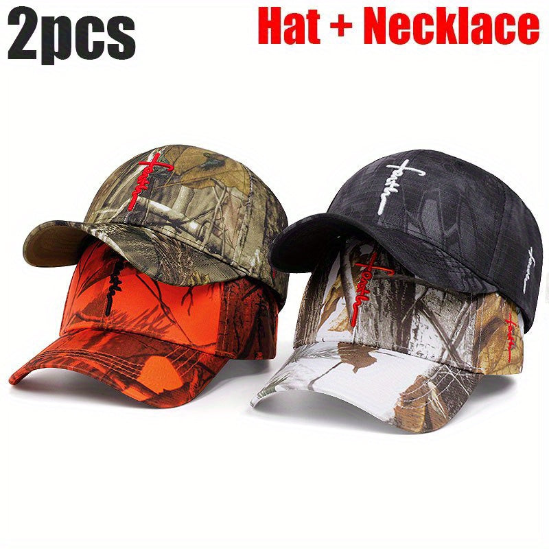 Embroidered Baseball Cap Set for Men and Women Mesh