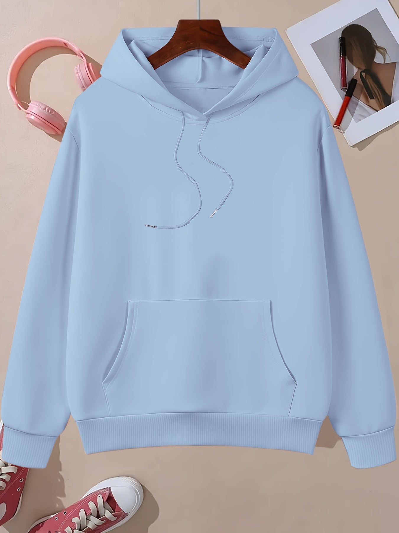 IHDP Alphabet Pattern Hoodie Women Casual Sweater Edition