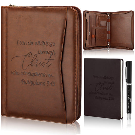 Divine Power Christian Gift Set Pastor Bible Verse Notebook