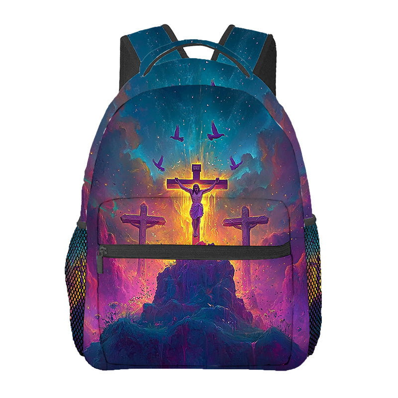 Divine Power Jesus Cross Prayer Backpack Drawstring