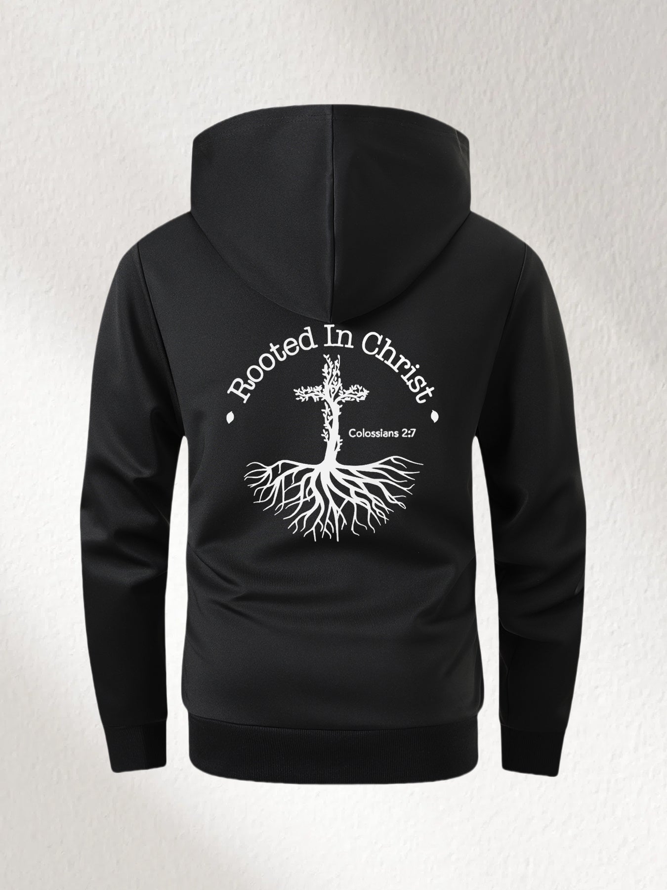 Divine Power Rooted In Christ Slim Fit Hooded Jacket Men