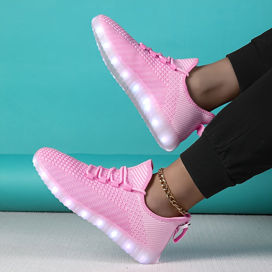In His Divine Power LED Light Up Sneakers Rechargeable