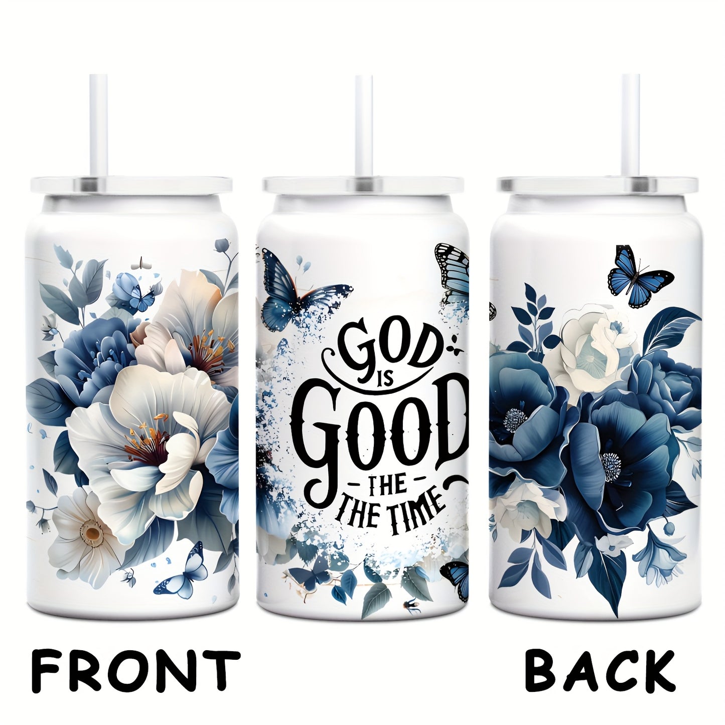 God Is Good Time Insulated Stainless Steel Thermos Bottle