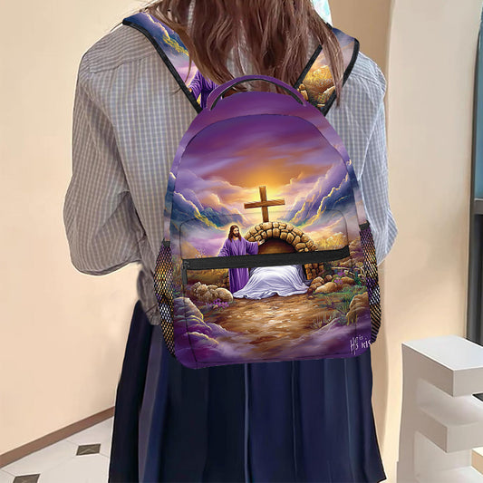 Divine Power Easter Cross Backpack For Daily Use Gear