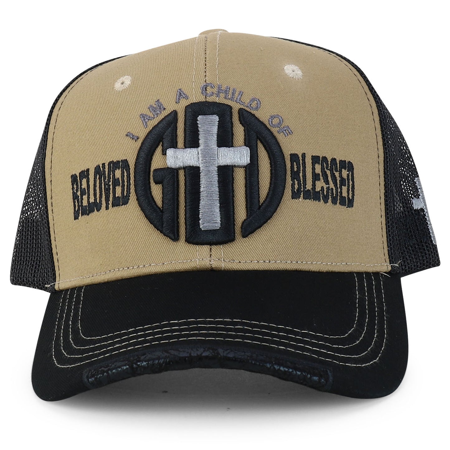 Jesus Saves Embroidered Trucker Cap Curved Bill Six Panel Casual Hat Cotton Polyester Blend