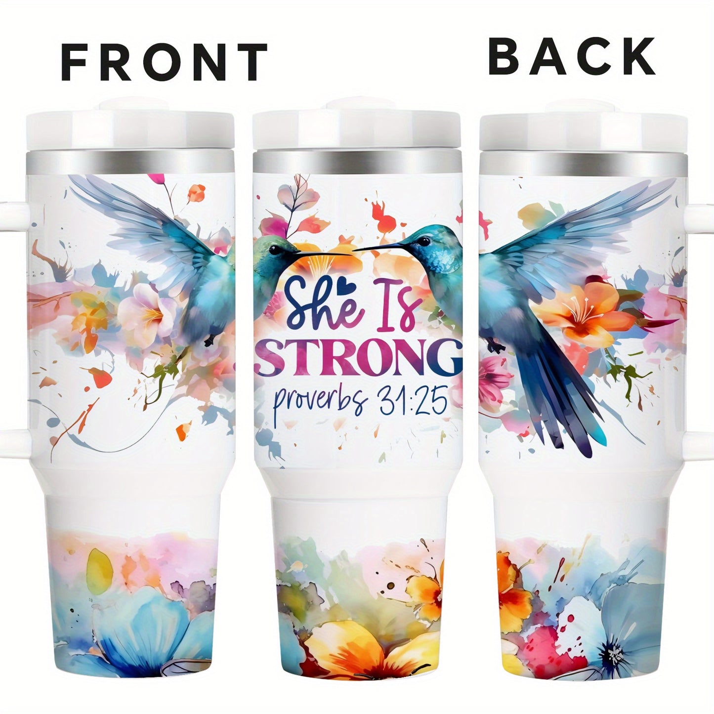 Mikenda Vacuum Insulated Mug Double Wall Stainless Steel Tumbler